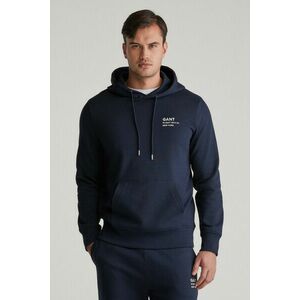 MELEGÍTŐFELSŐ GANT SCRIPT GRAPHIC SWEAT HOODIE EVENING BLUE kép