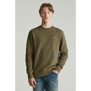 MELEGÍTŐFELSŐ GANT TEXTURE C-NECK SWEAT JUNIPER GREEN kép