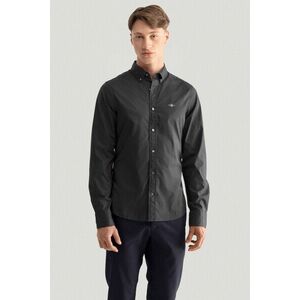 ING GANT SLIM CLASSIC POPLIN SHIRT BLACK kép