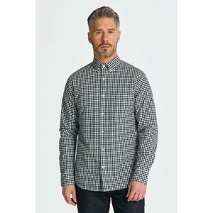 ING GANT REG CLASSIC POPLIN GINGHAM SHIRT BLACK kép