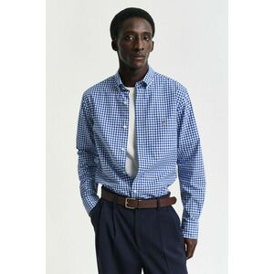 ING GANT REG CLASSIC POPLIN GINGHAM SHIRT COLLEGE BLUE kép