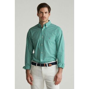 ING GANT REG CLASSIC POPLIN GINGHAM SHIRT DEEP GREEN kép