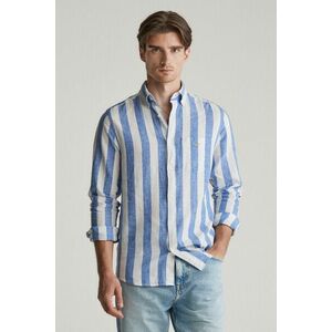 ING GANT REG COTTON LINEN BOLD STRIPE SHIRT RICH BLUE kép