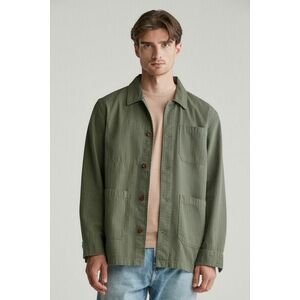 ING GANT REG HERRINGBONE WORKWEAR OVERSHIRT JUNIPER GREEN kép