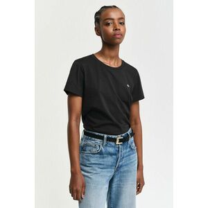 PÓLÓ GANT REG SHIELD SS T-SHIRT BLACK kép