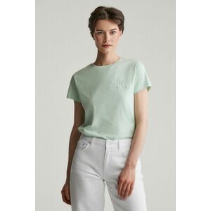 PÓLÓ GANT REG TONAL SHIELD SS T-SHIRT FADED MINT kép