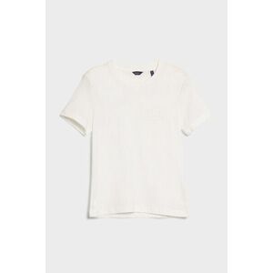 PÓLÓ GANT REG TONAL SHIELD SS T-SHIRT WHITE kép