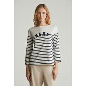 PÓLÓ GANT REG BRETON BOAT NECK T-SHIRT EVENING BLUE kép