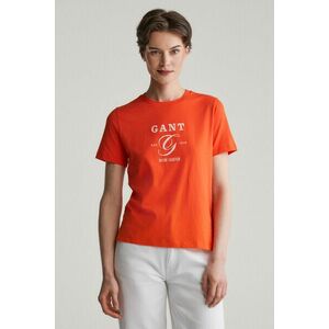 PÓLÓ GANT REG GRAPHIC SS T-SHIRT ORANGE RED kép