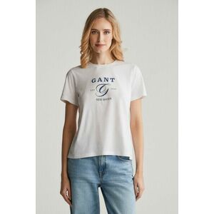 PÓLÓ GANT REG GRAPHIC SS T-SHIRT WHITE kép