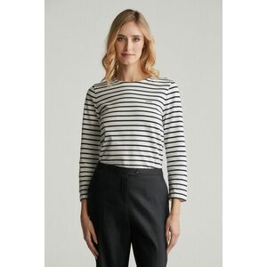 PÓLÓ GANT REG BRETON C-NECK LS T-SHIRT EGGSHELL kép