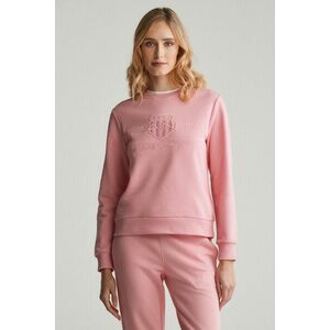 MELEGÍTŐFELSŐ GANT REG TONAL SHIELD C-NECK SWEAT GERANIUM PINK kép