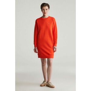 RUHA GANT SHIELD C-NECK SWEAT DRESS ORANGE RED kép