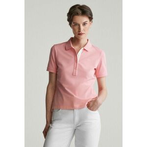 PÓLÓ GANT CONTRAST COLLAR SS PIQUE POLO GERANIUM PINK kép