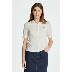 PÓLÓ GANT SLIM SHIELD SS PIQUE POLO EGGSHELL kép