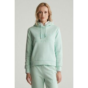 MELEGÍTŐFELSŐ GANT REG TONAL SHIELD HOODIE FADED MINT kép