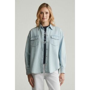 ING GANT REL POCKET DENIM SHIRT LIGHT INDIGO kép