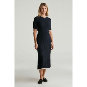 SZOKNYA GANT KNITTED VISCOSE SKIRT EVENING BLUE kép