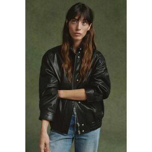 DZSEKI GANT LEATHER HARRINGTON BLACK kép