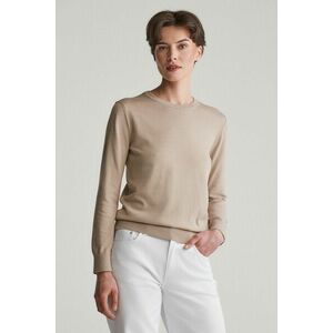 PULÓVER GANT FINE KNIT C-NECK DRY SAND kép