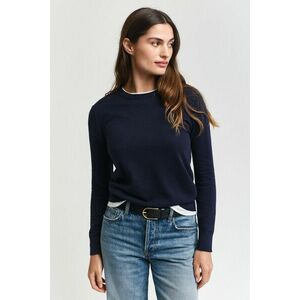 PULÓVER GANT FINE KNIT C-NECK EVENING BLUE kép