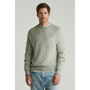 PULÓVER GANT COTTON SLUB C-NECK KALAMATA GREEN kép