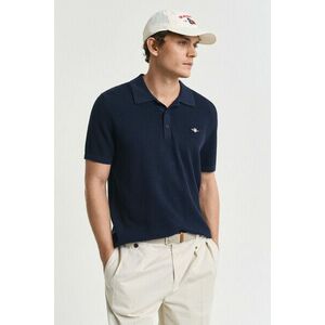 PULÓVER GANT MICRO TEXTURED COTTON SS POLO EVENING BLUE kép