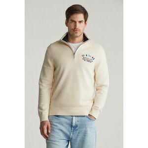 PULÓVER GANT NAUTICAL FLAGS HALF ZIP CREAM kép