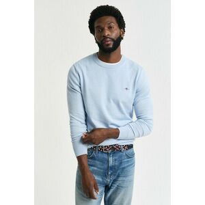 PULÓVER GANT CLASSIC COTTON C-NECK FRESH BLUE kép