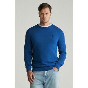 PULÓVER GANT COTTON PIQUE C-NECK RICH BLUE kép