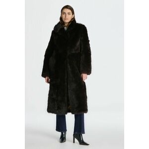 KABÁT GANT LONG SHEARLING COAT RICH BROWN kép