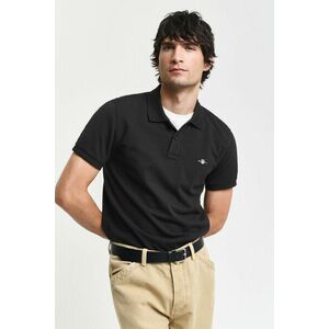 PÓLÓ GANT SLIM SHIELD SS PIQUE POLO BLACK kép