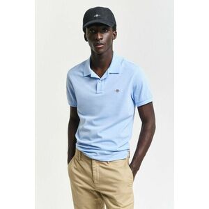 PÓLÓ GANT SLIM SHIELD SS PIQUE POLO CAPRI BLUE kép