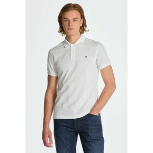 PÓLÓ GANT SLIM SHIELD SS PIQUE POLO WHITE kép