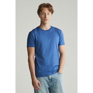 PÓLÓ GANT SLIM MERCERIZED SS T-SHIRT RICH BLUE kép