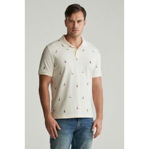 PÓLÓ GANT EMBROIDERED GRAPHIC POLO CREAM kép