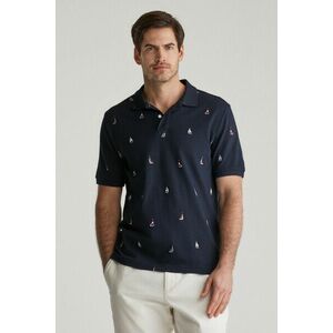 PÓLÓ GANT EMBROIDERED GRAPHIC POLO EVENING BLUE kép