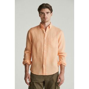 ING GANT REG GMNT DYED LINEN SHIRT PEACHY ORANGE kép