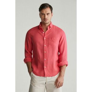 ING GANT REG GMNT DYED LINEN SHIRT WATERMELON RED kép