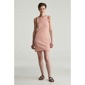 RUHA GANT STRIPED TANK JERSEY DRESS ORANGE RED kép