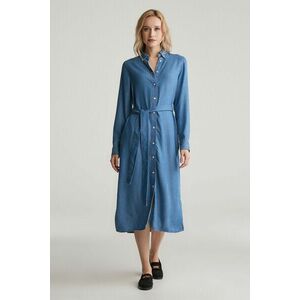 RUHA GANT REG CHAMBRAY SHIRT DRESS LIGHT INDIGO kép