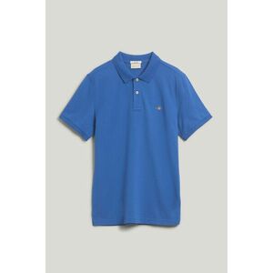 PÓLÓ GANT SLIM SHIELD SS PIQUE POLO RICH BLUE kép