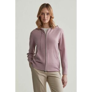 PULÓVER GANT SUPERFINE LAMBSWOOL ZIP HOODIE DUSTY PINK kép