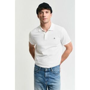 PÓLÓ GANT REG SHIELD SS PIQUE POLO WHITE kép