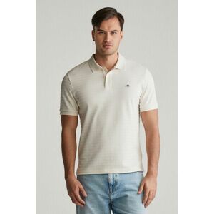 PÓLÓ GANT TEXTURE STRIPE POLO CREAM kép