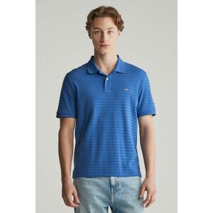 PÓLÓ GANT TEXTURE STRIPE POLO RICH BLUE kép