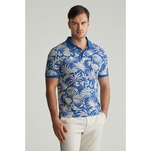 PÓLÓ GANT PRINTED SS POLO RICH BLUE kép