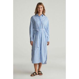 RUHA GANT REL STRIPED POPLIN SHIRT DRESS WHITE kép