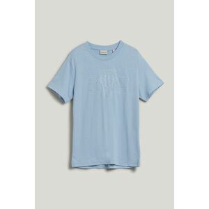 PÓLÓ GANT REG TONAL SHIELD SS T-SHIRT FRESH BLUE kép