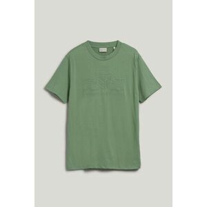 PÓLÓ GANT REG TONAL SHIELD SS T-SHIRT KALAMATA GREEN kép